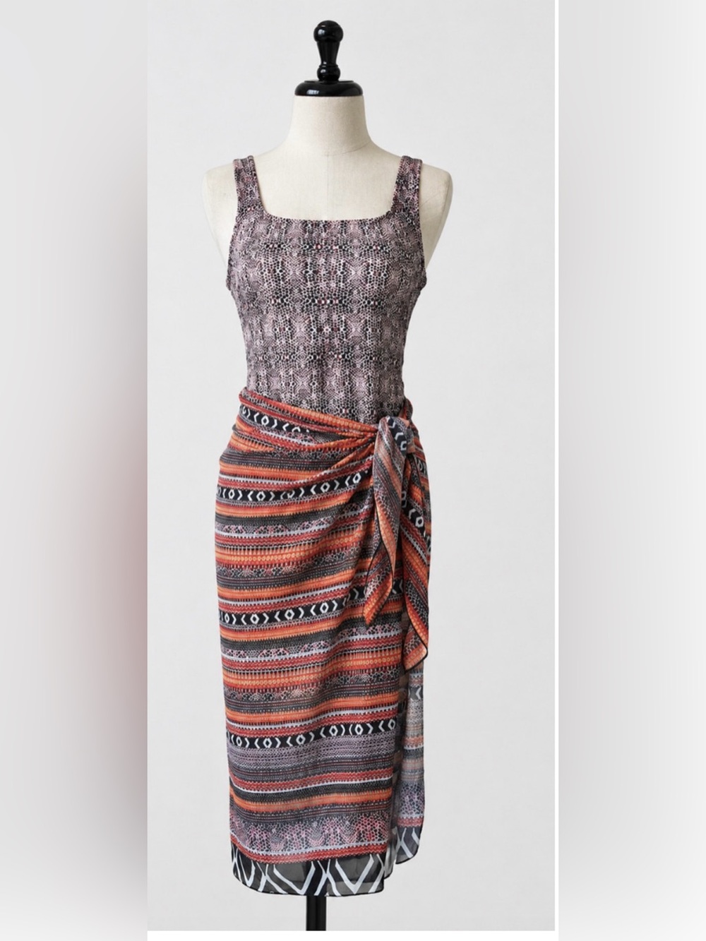 SWIMSUITS FOR ALL ANIMAL PRINT JUNGLE ONE PIECE SWIMSUIT WRAP SKIRT SARONG 16